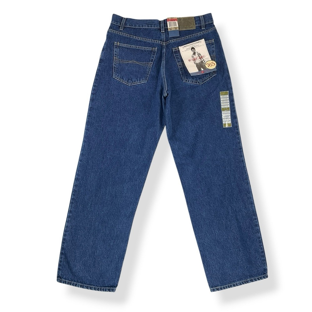 Bugle Boy Jeans Men 34x32 Blue Wide Leg Loose‎ Fit 765 Deadstock VTG 90s NWT